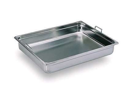 BAC GN2/1 HT100 INOX AVEC ANSES ESCAMOTABLES