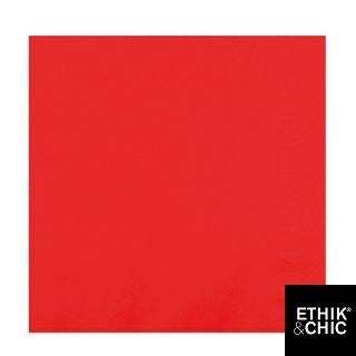 SERVIETTE CELISOFT UNIE 40X40 CM ROUGE #