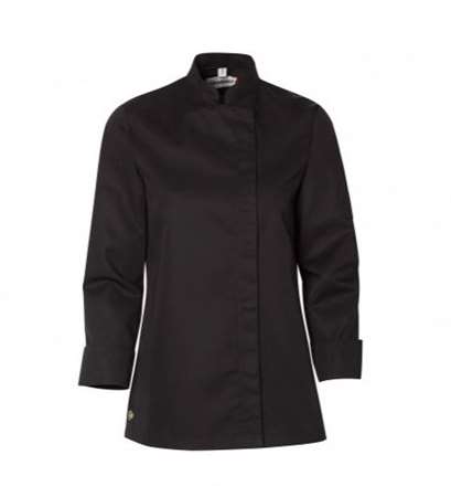 VESTE CUISINE FEMME BAMA NOIR ML T.6 (58-60) #